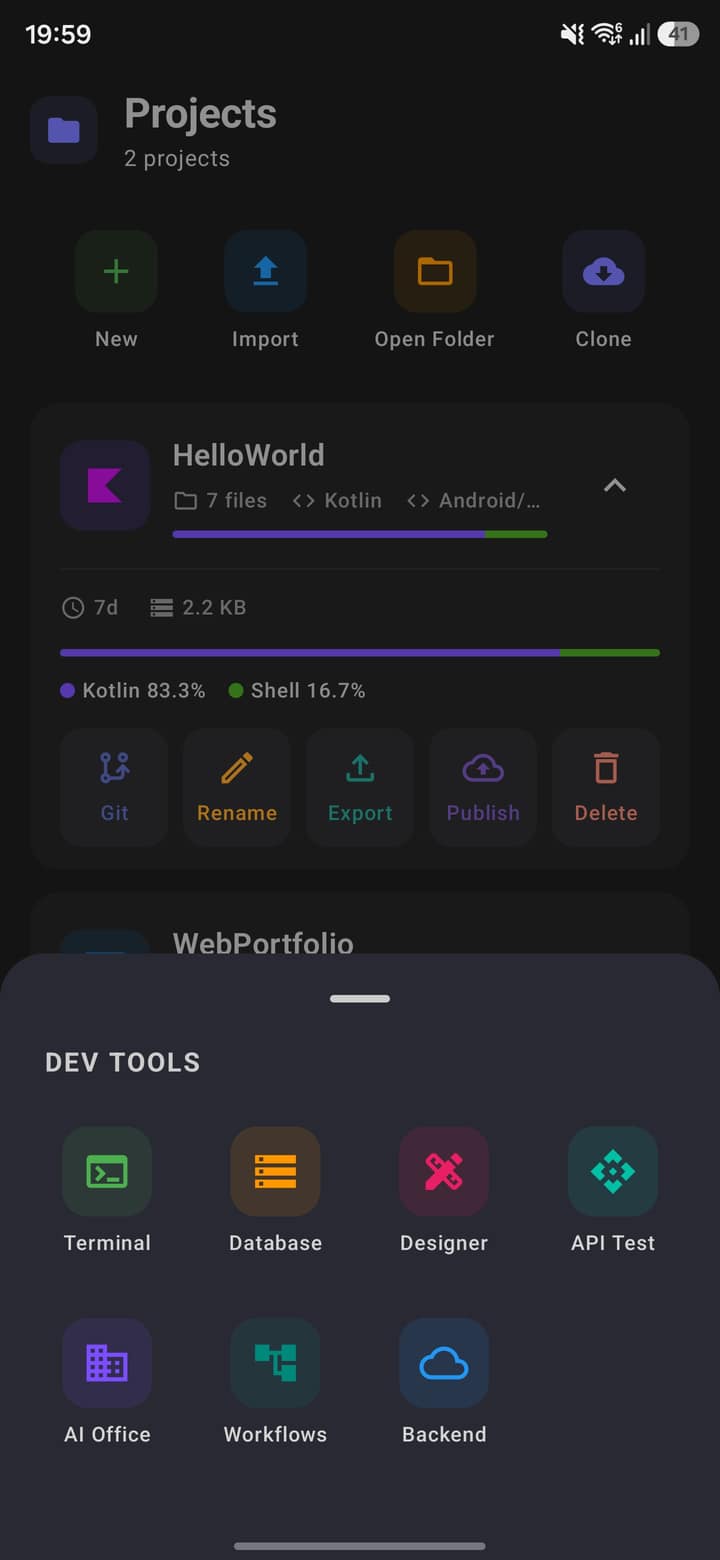 Pocket Code — All modules at a glance