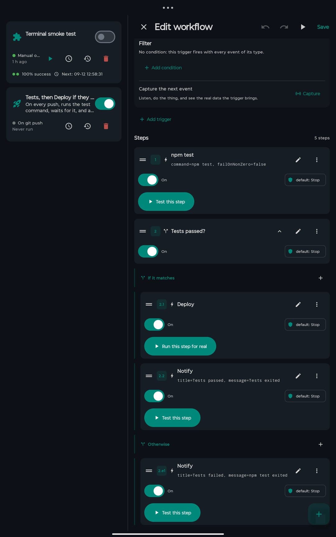 Workflows