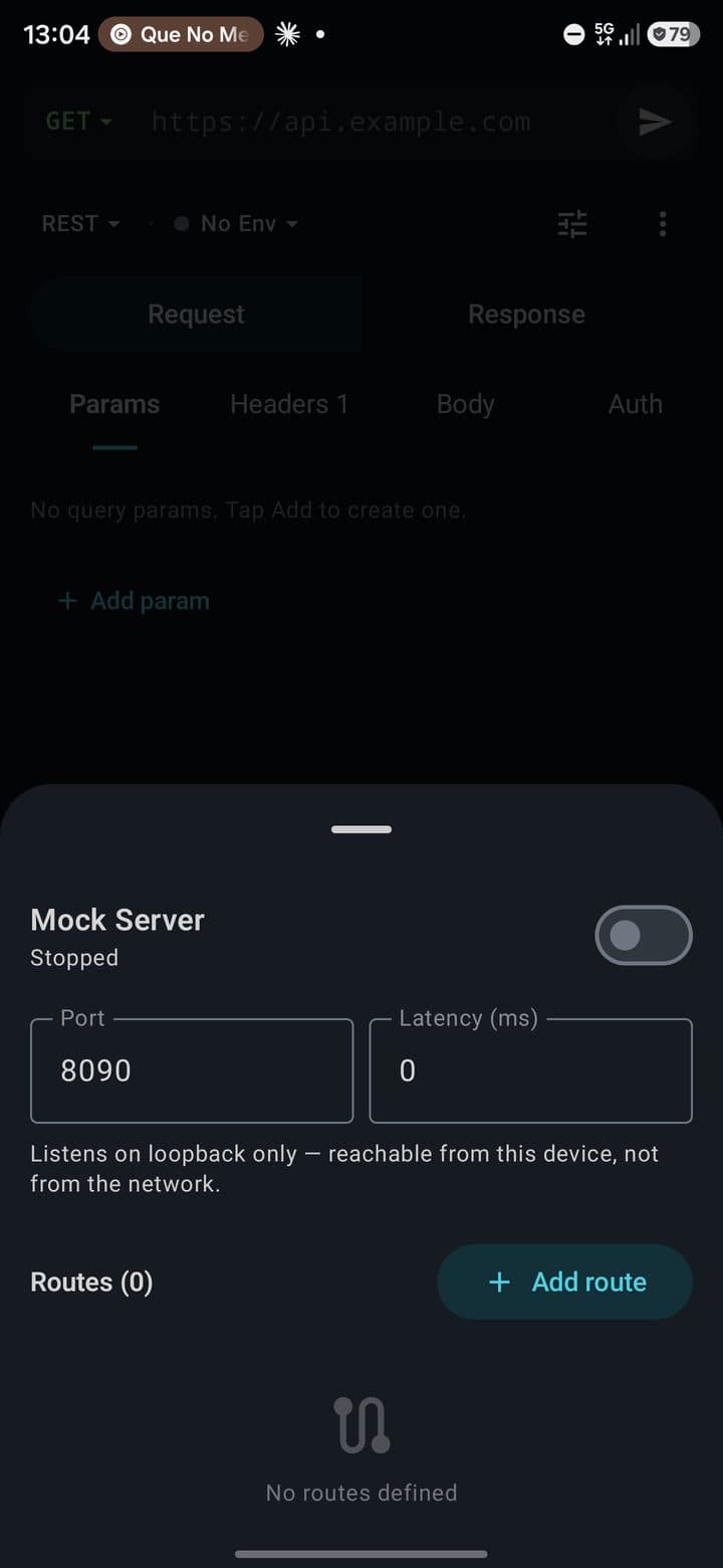 Mock server sheet