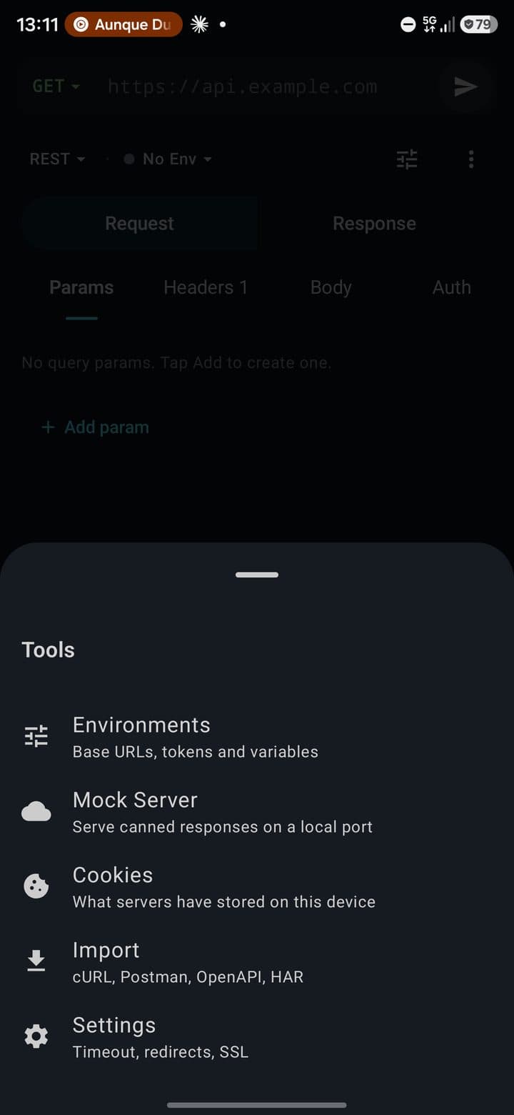 Tools sheet