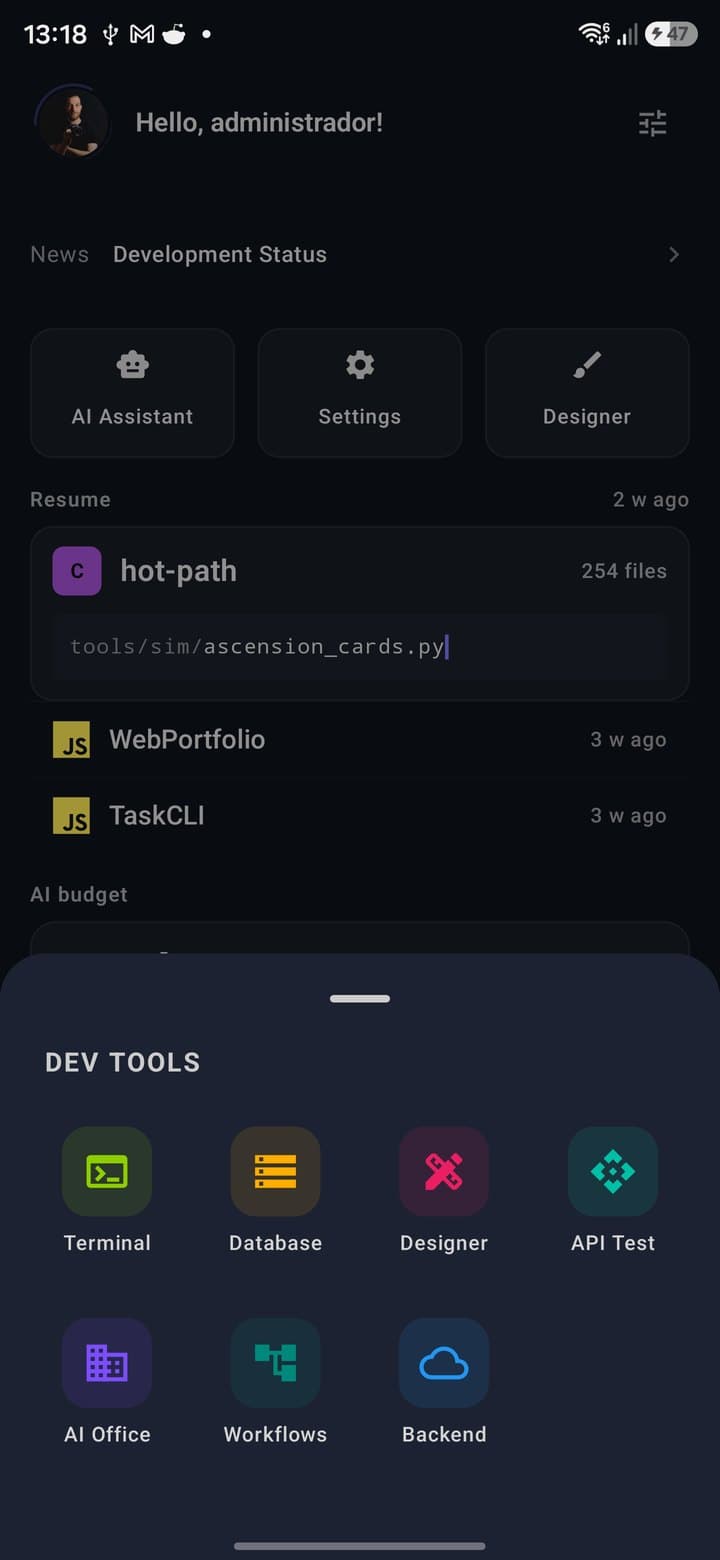 PocketCode — All modules at a glance